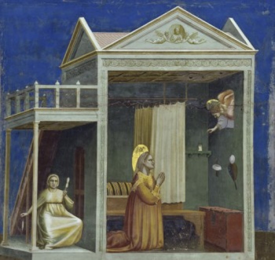 Благовещение святой Анне, Giotto, Scrovegni Chapel
